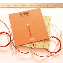 200X200 мм, 200 Вт@ 12 В, w/NTC 100K Термистор, Keenovo силиконовый нагреватель Cube Prusa i3 RepRap 3d принтер нагреватель, heatкровать, лучшее качество