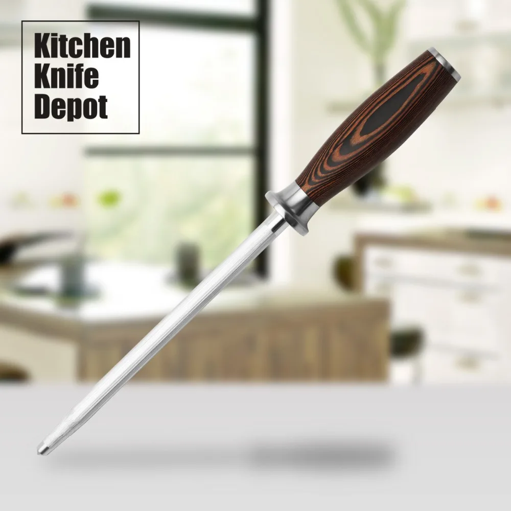 Stainless Steel Honing Steel Sharpening For Kitchen Blade Knife Chef