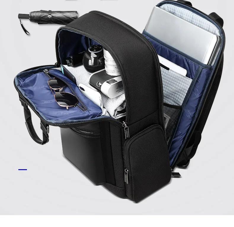 BOPAI, новинка, мужская сумка, многофункциональный бизнес рюкзак для путешествий, мужской, 90 градусов, свободный, открытый, 15,6 дюймов, рюкзак для компьютера, ноутбука
