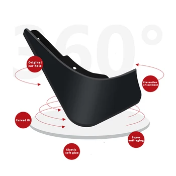 

Car Fender Flares for VW Polo Hatchback 2011-2013 Mud Flaps Front Rear Splash Guards Auto Mudflaps Mudguards Accessories