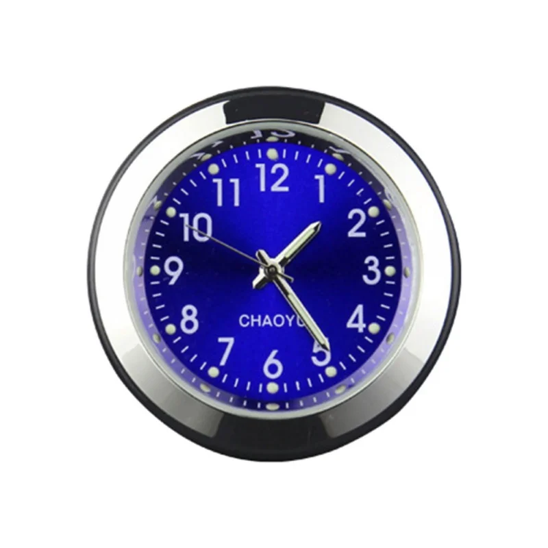 

New Car Air Outlet Perfume Car Clock Luminous Ornaments Beautiful Modelling Car Thermometer Clock Interior Decoration