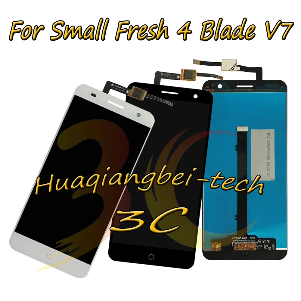 

5.2'' New Black / White For ZTE Small Fresh 4 Blade V7 LTE Full LCD DIsplay + Touch Screen Digitizer Assembly 100% Tested