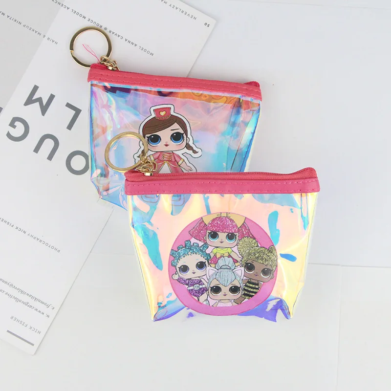 

Cartoon Girl Coin Purses Women Mini Wallets Cute Card Holder Girl Change Purse Kids Children Zipper Pouch Toddler Purse