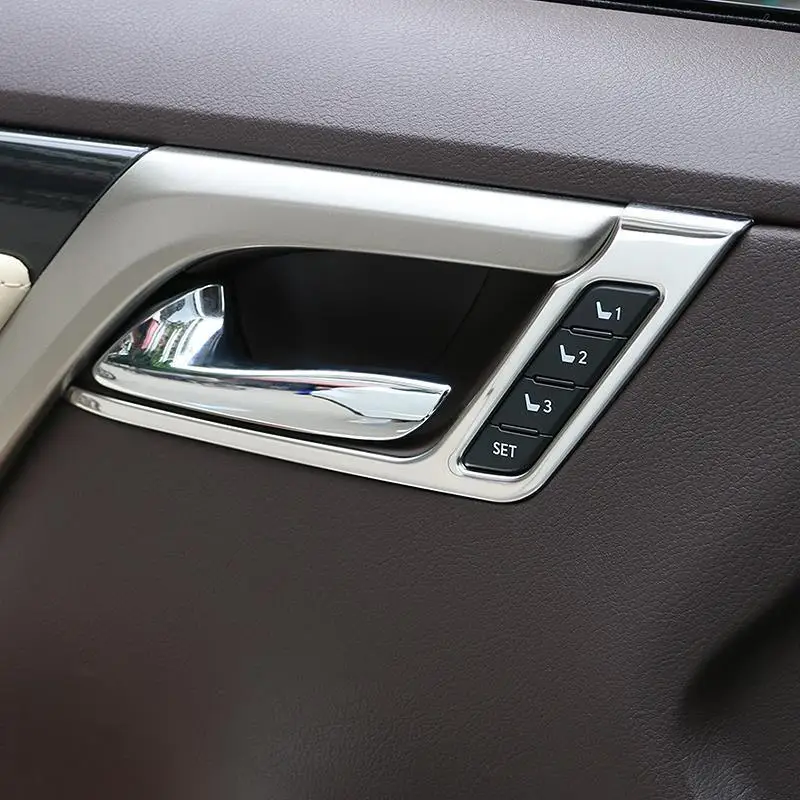 

Chromium Decorative Automovil Door Handle Interior High-grade Covers Accessories Protecter Trim Car 18 19 FOR Lexus RX Series