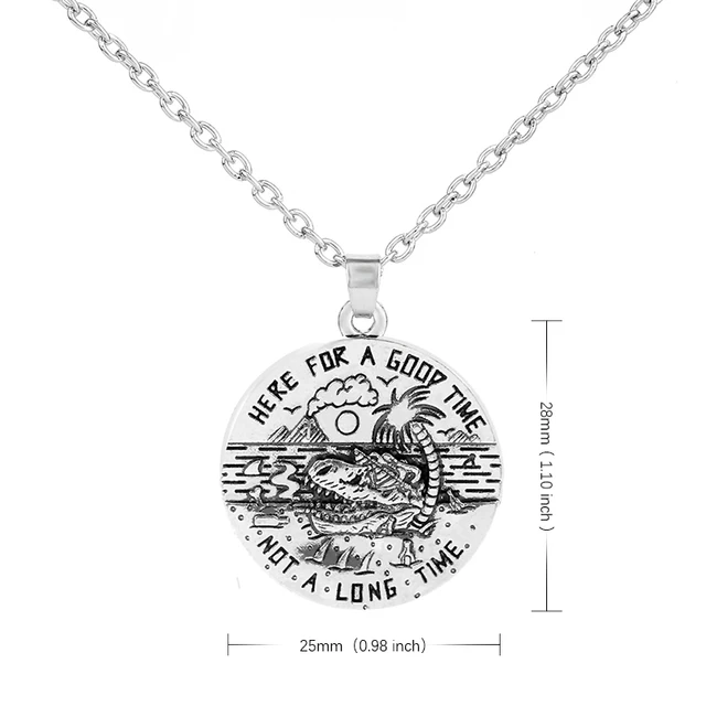 TEAMER Waterfall Tent Pine Pendant Necklace with Pattern Star Mountain Outdoor Camping Necklace TEAMER Waterfall Tent Pine Pendant Necklace with Pattern Star Mountain Outdoor Camping Necklace