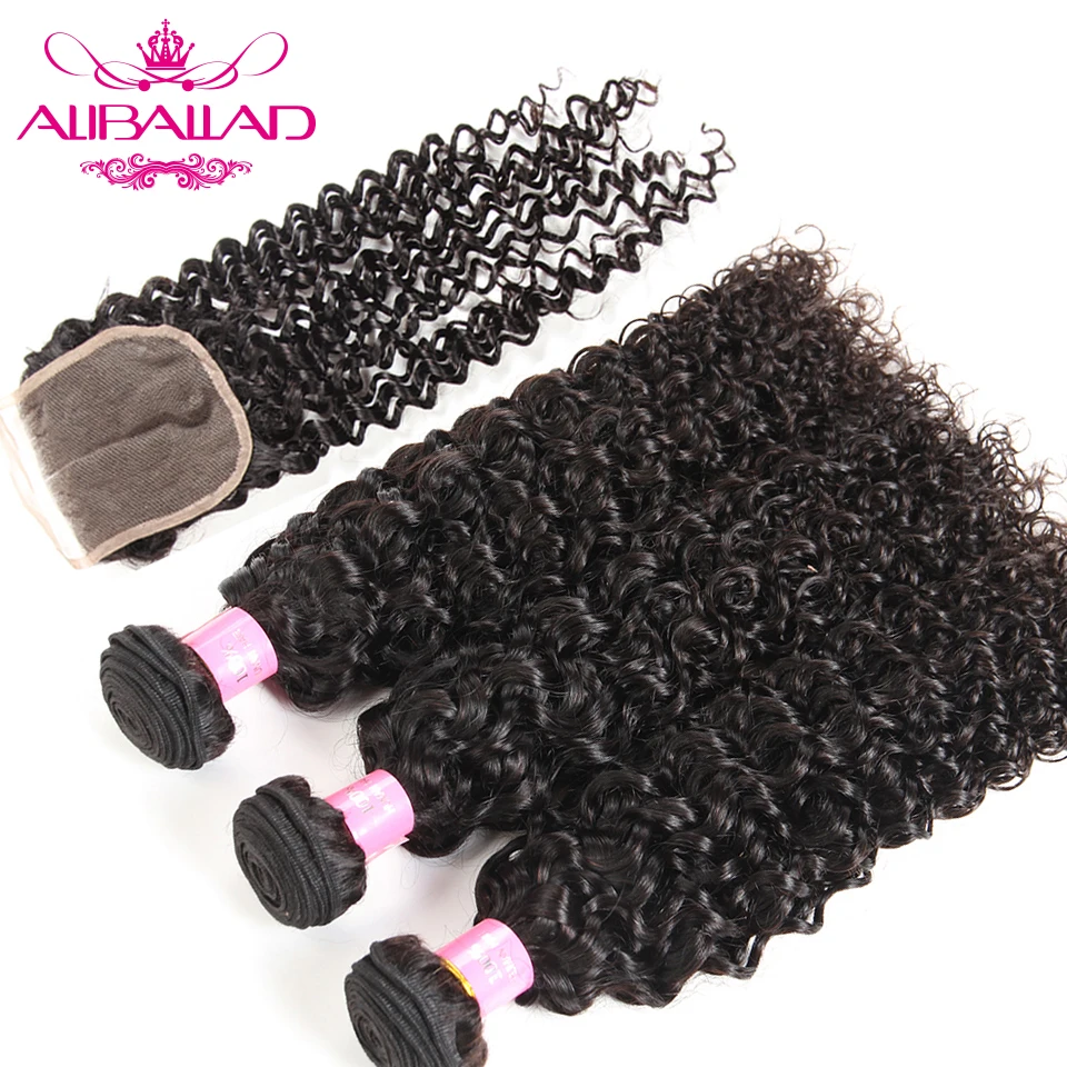 Malaysian Kinky Curly Hair 4 Bundles With Closure 4x4 Inch Remy Human Hair Extensions Bundles With Closure Aliballad Malaysian Kinky Curly Hair 4 Bundles With Closure 4x4 Inch Remy Human Hair Extensions Bundles With Closure Aliballad