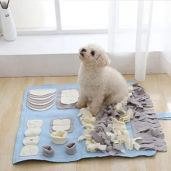 

Dog Nose Work Mat Sniff Pads Dog Mat Training Play Feeding Mats Blanket High Quality Handmade Pet Bed Releasing Nose Dog Toy