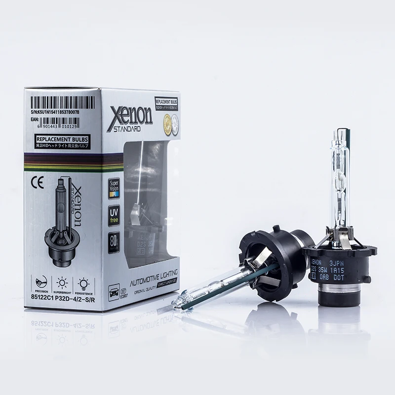 AFAECAR 4300k 6000k 8000k 12v Xenon D1S D3S 35W D4S HID Автомобильная Лампа фары 1 год гарантии|Лампы для
