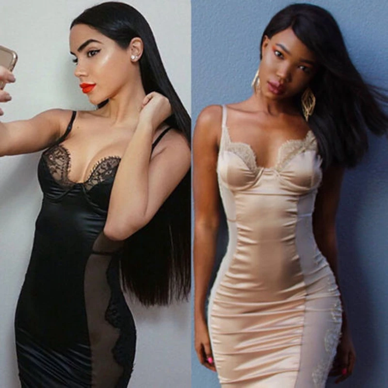 Новые пикантные Женские однотонные бинты Bodycon Тонкий без рукавов вечернее