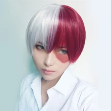 Takerlama My Hero Academy Costume Play парики Todoroki Shouto косплей парик аниме вечерние волосы косплей костюм костюмы на Хэллоуин волосы