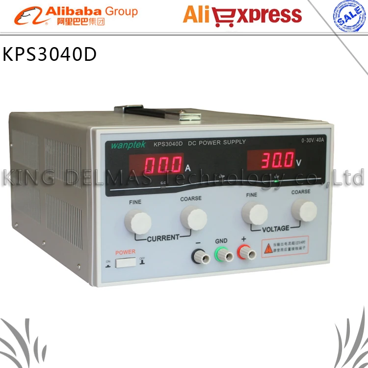 US $169.19 KPS3040D High Precision High Power Adjustable LED Dual Display Switching DC Power Supply 220V EU 30V40A