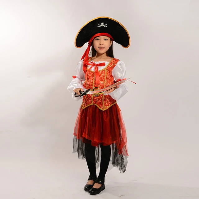 Fantasia Luxo Infantil Pirata Meninos Festa Halloween