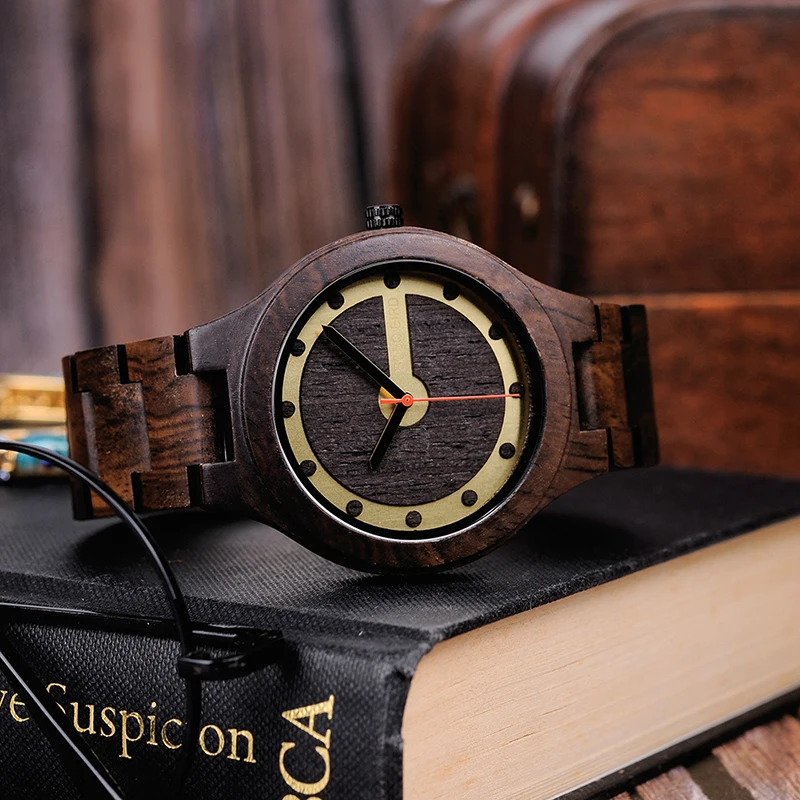 BOBO BIRD Watch Men Wooden Quartz Male Metal Watches face relojes hombre Gift box saat erkek clock Top Brand Luxury