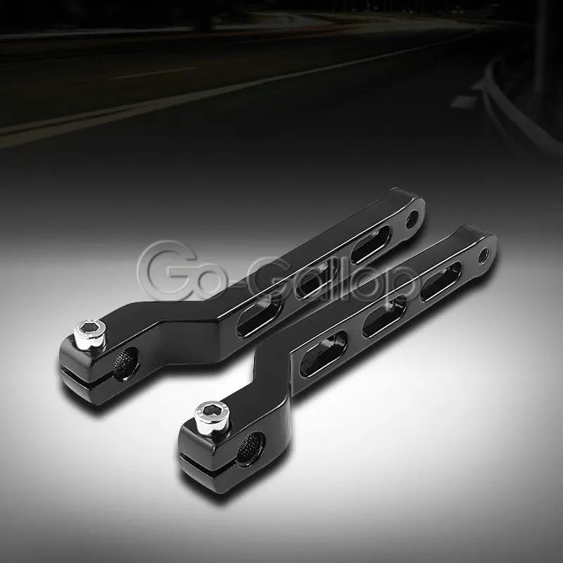 Black HEEL TOE SHIFT LEVERS For Harley Softail Tour Electra Glide FLST FLT FLHT |