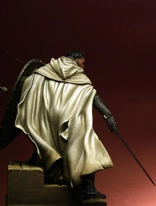 Сборка Неокрашенная масштаб 1/18 90 мм Templar Knight XII древний солдат фигурка