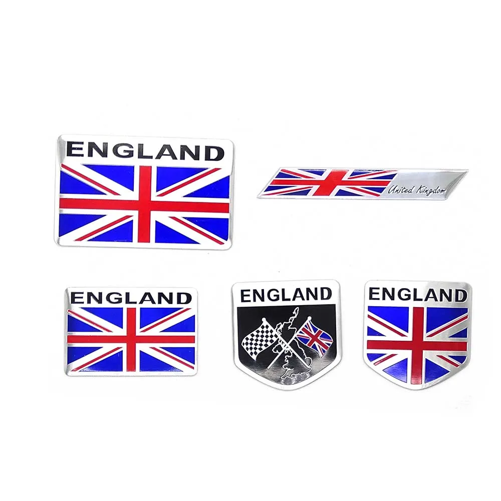 1 pcs Car 3D GB England UK Flag Union Jack Shield Emblem Badge Decals