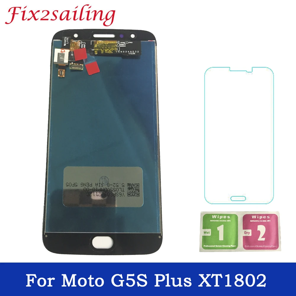 

Super Amoled LCD For Motorola Moto G5S Plus XT1802 XT1803 XT1805 XT1086 LCD Display Touch Screen Assembly Replacement