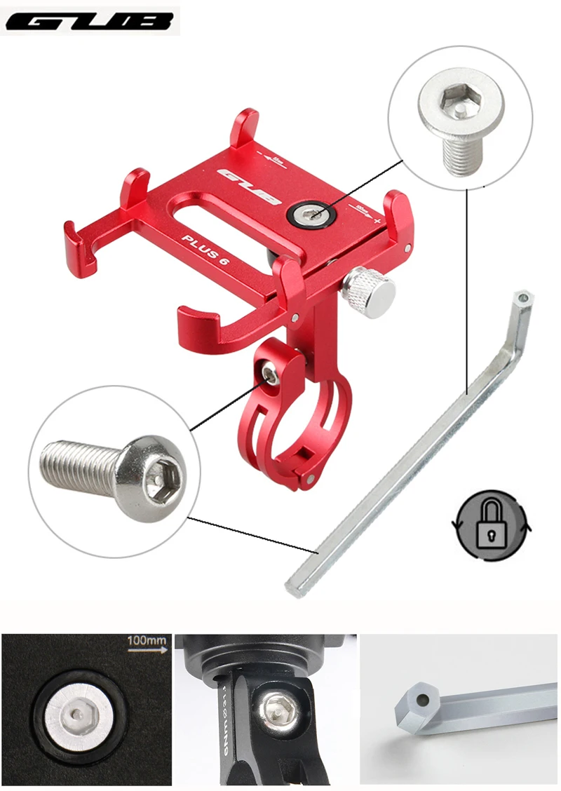 GUB велосипедный держатель для телефона с бесплатным вращением, G-85, обновленный велосипедный телефон, поддержка руля, аксессуары для смартфона, кронштейн