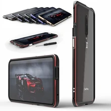 Luxury Metal Bumper Phone Case For Oneplus 7 Pro Case Aluminium Frame Hard 3D Protective Cover For Oneplus 7 Pro Case shockproof