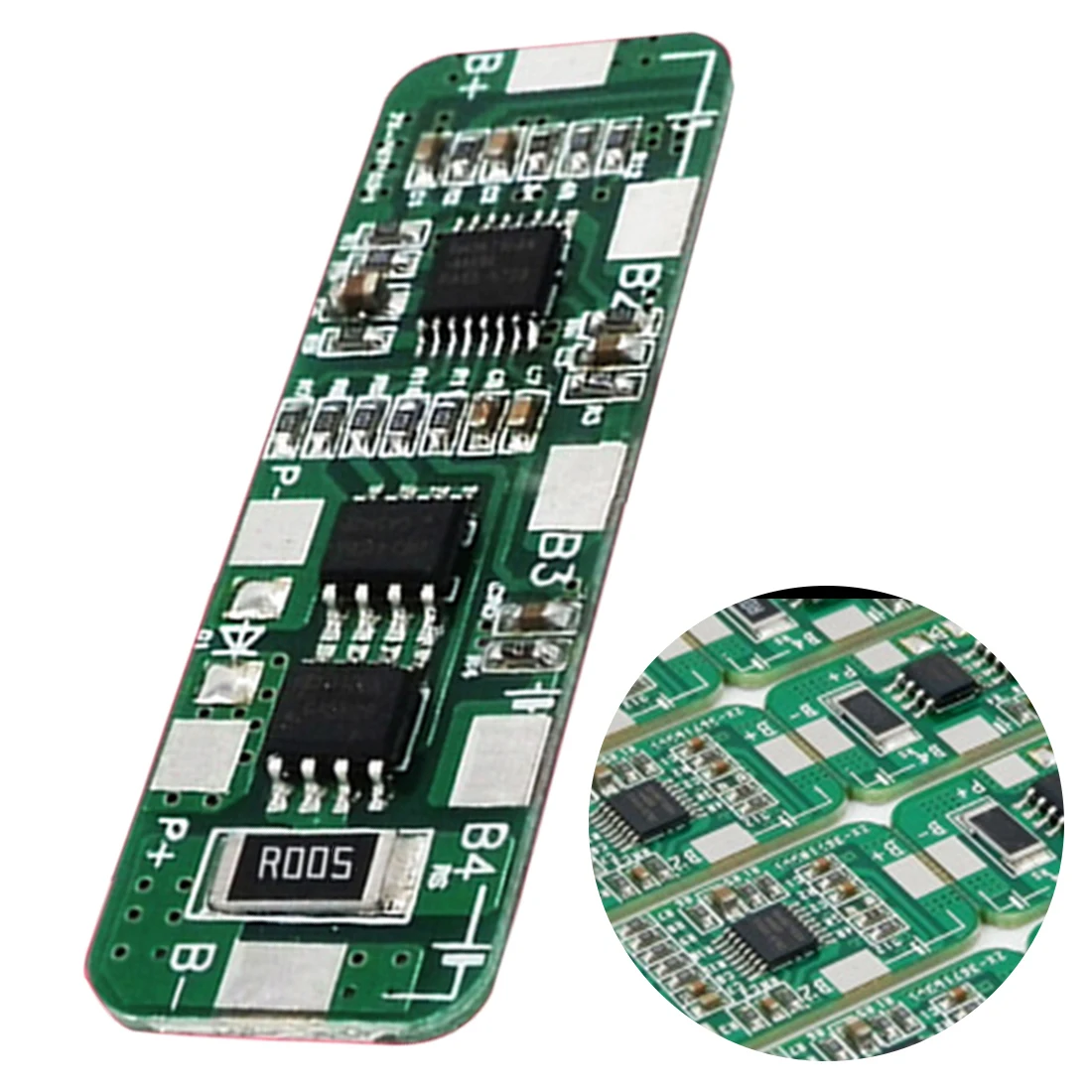 3а/5А 48*15*3 мм PCB плата защиты BMS для 4 пакетов 18650 литий-ионный аккумулятор