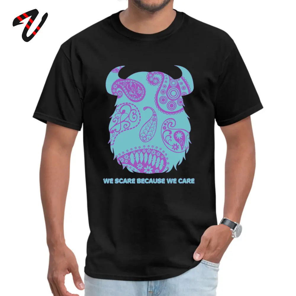 Comics Sulley Monsters Inc. Top T-shirts Prevalent Mother Day Short Sleeve Crewneck Tops & Tees 100% Cotton Mens Design T Shirt Sulley Monsters Inc. 18134 black