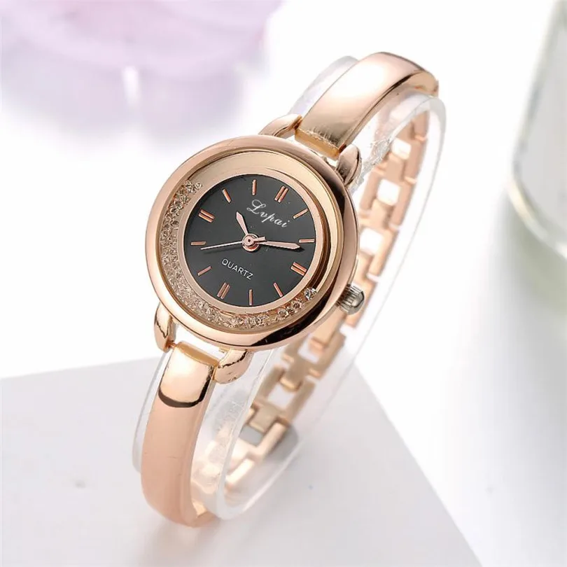 Durable New Arrival Watches Women Crystal Round Wristwatch Women Classic Gold Watches For Ladies
