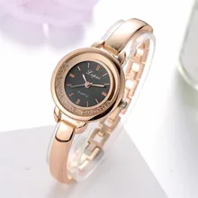 Durable New Arrival Watches Women Crystal Round Wristwatch Women Classic Gold Watches For Ladies Luxury Female Quartz Watch