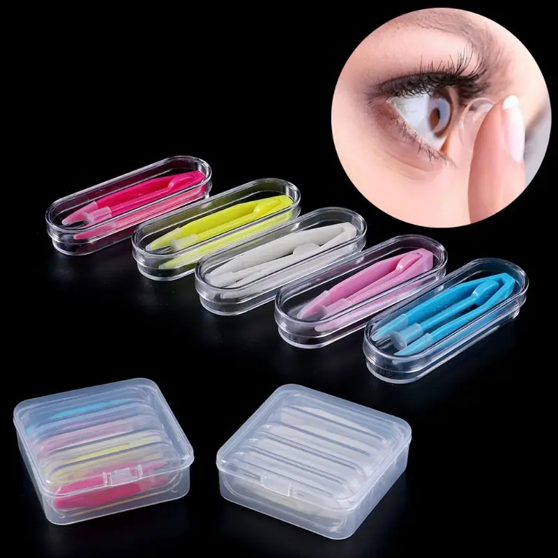 

1 Set Contact Lens Tweezers 5pcs Eye Care Kit Clean Pick Up Useful Clamp Remover Accessories Clip Tool