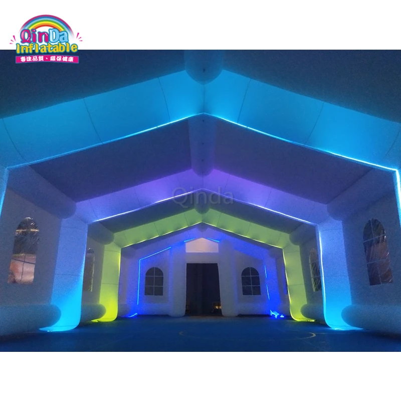 Modern Design Outdoor Large Inflatable Marquee, Inflatable Party Wedding Tent With LED Lights 3