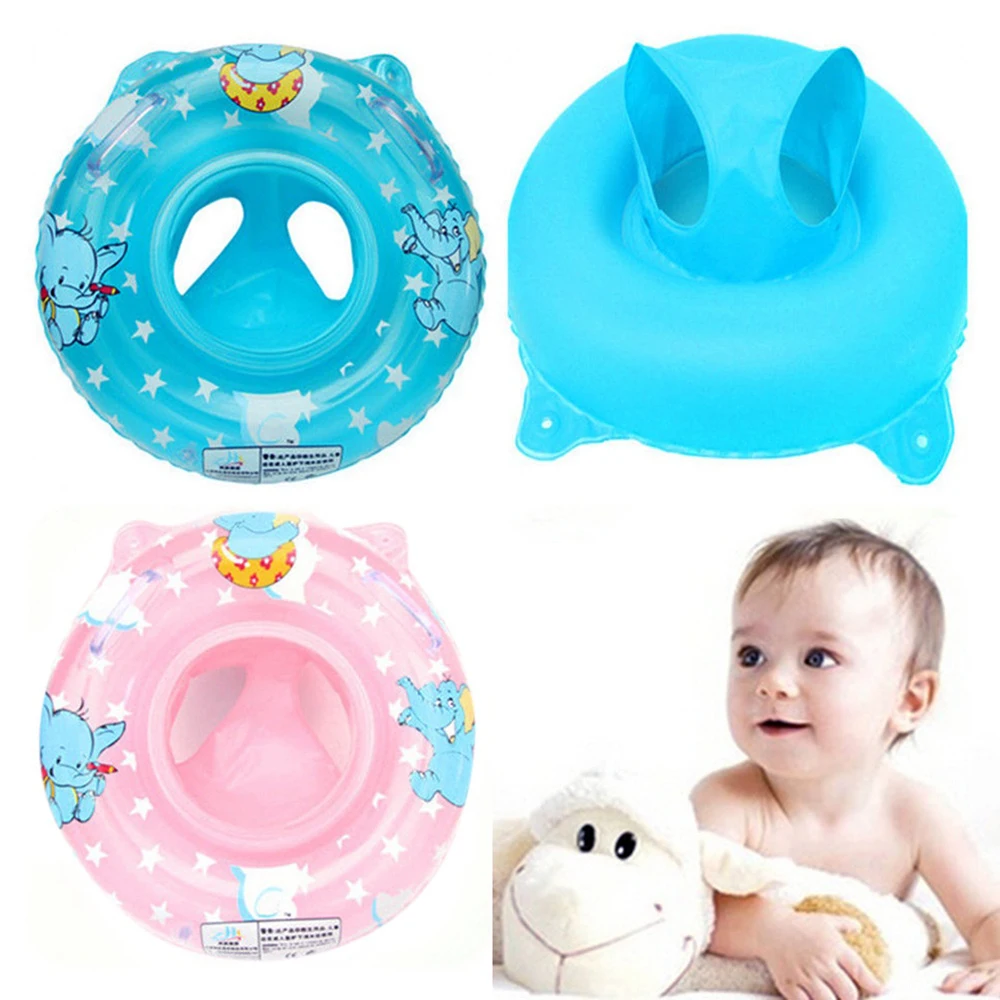 

Infant Baby Inflatable Swim Circle Double Handle Safety Baby Seat Float Swiming Pool Ring Inflatable Water Toys Swimming