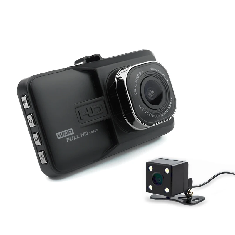 Автомобильный видеорегистратор JUEFAN SD18 с углом обзора 170 градусов Full HD 1080P двумя