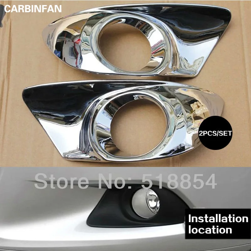 

ABS Chrome Front Fog light Lamp Cover Trim 2pcs/set for 2011 2012 Toyota Verso EZ