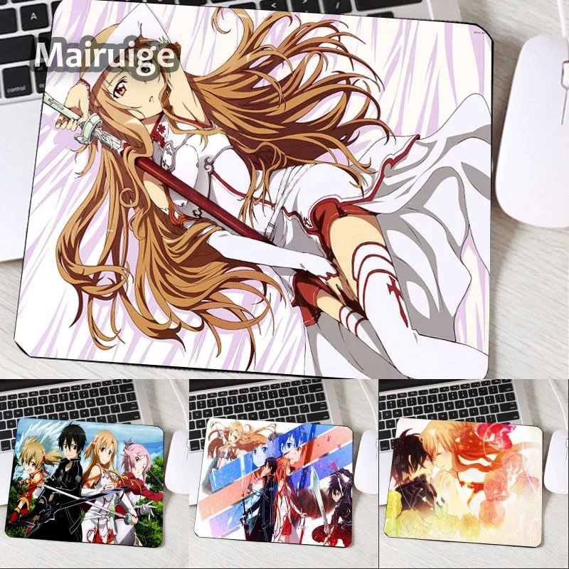 Коврик для мыши Mairuige с изображением привлекательных девушек аниме Asuna SAO Sword Art