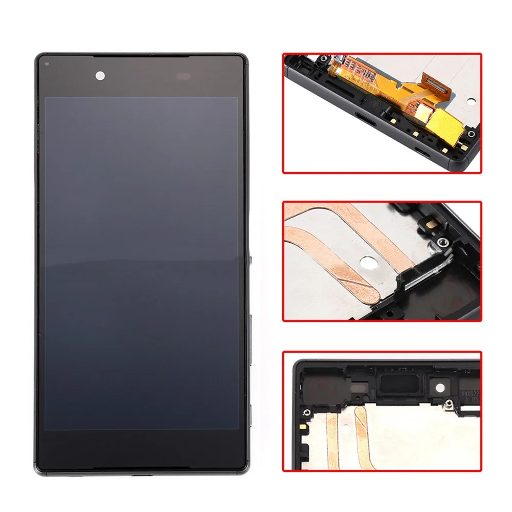 Замена сенсорного ЖК экрана в сборе для Sony Xperia Z5 E6633 E6653 дисплей с рамкой/без