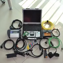 super mb star c4 multiplexer for bmw icom a2 b c diagnose tool with laptop toughbook cf30 ram 4g HDD 2in1 software ready to use