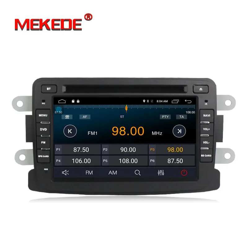 Cheap Android 7.1.1 7 Inch Car DVD Player For Dacia/Sandero/Duster/Captur/Lada/Xray 2 Logan 2 RAM 2G WIFI GPS Navigation Radio 4