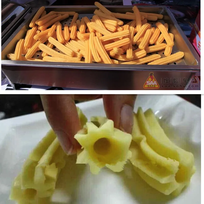 

Manual Stainless Steel Commercial 7L Spanish Oil Strip Machine Churro Maker High Quality Churro Making Machine Without Fryer