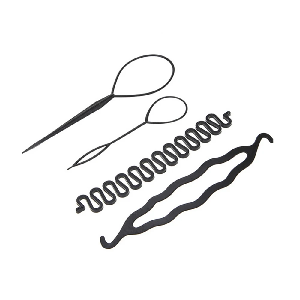 

Harajuku Magic Hair Styling Set Hair Pin Bun Maker Hair Stick Braiding Twist Styling Tool Simple Hairdressing Fashion Solid