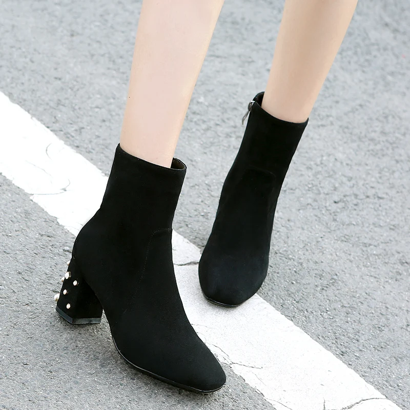 Suede angle boots Kickway high quality solid side 