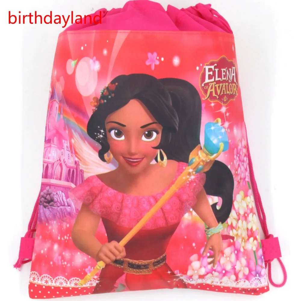 

1pcs Princess ELENA avalor Non-woven backpack Gift Bag mochila drawstring bag children school bag