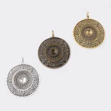 4 шт старинное серебро/бронза/крупная Золотая филигранные круглое очарование подвески 11 мм Пустой Лоток комплект Cameo Cabochon настройки