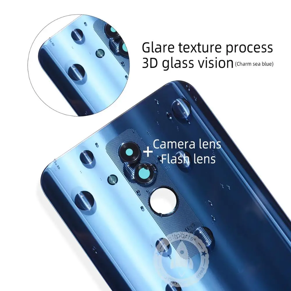 Оригинальный задний корпус для Huawei Mate 20 Lite крышка батареи чехол с клейкой лентой