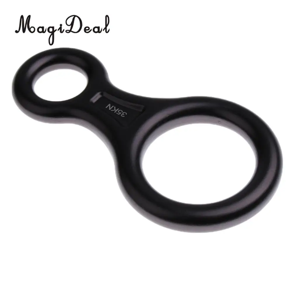 MagiDeal 35KN Figure 8 Shape Descender Rock Climbing Rappel Belay Device 3 Colors for Rappelling Rescue Rock Climbing Caving