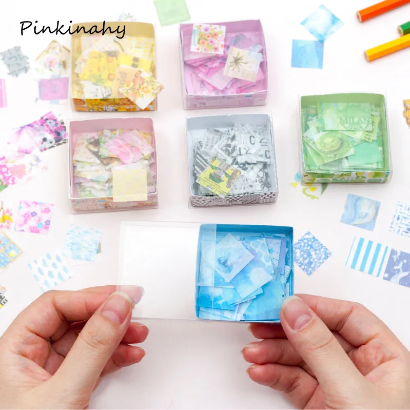 

100 Pcs/Box Cherry Blossoms Daily life Washi Stickers For Stationery Scrapbooking Diy Diary Album Bullet Journal Stick Label