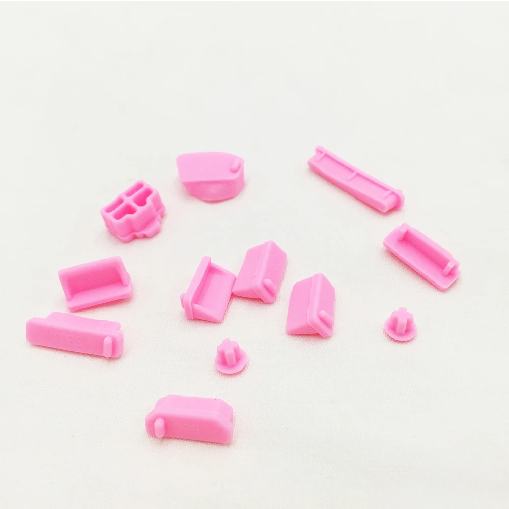 13PCSSet Candy Color Silicone Anti Dust Plug Cover Stopper Laptop dust plug laptop dustproof usb dust plug Computer Accessories (9)