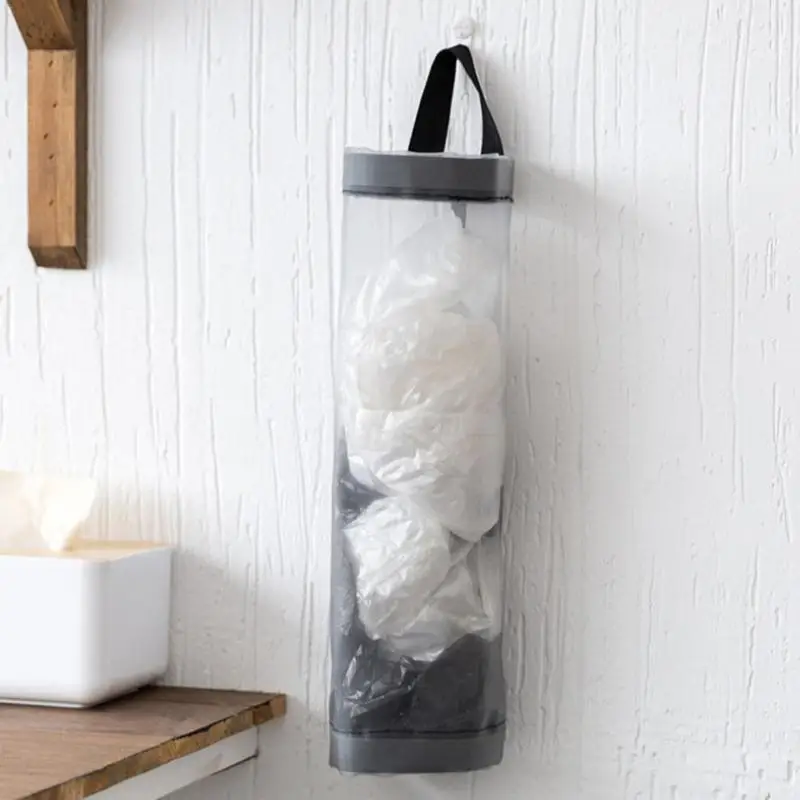 

Wall-Mounted Debris Home Grocery Bag Holder Sorting Bag Convenient Extraction Box New Kitchen Garbage Storage Bag Organizer 2019