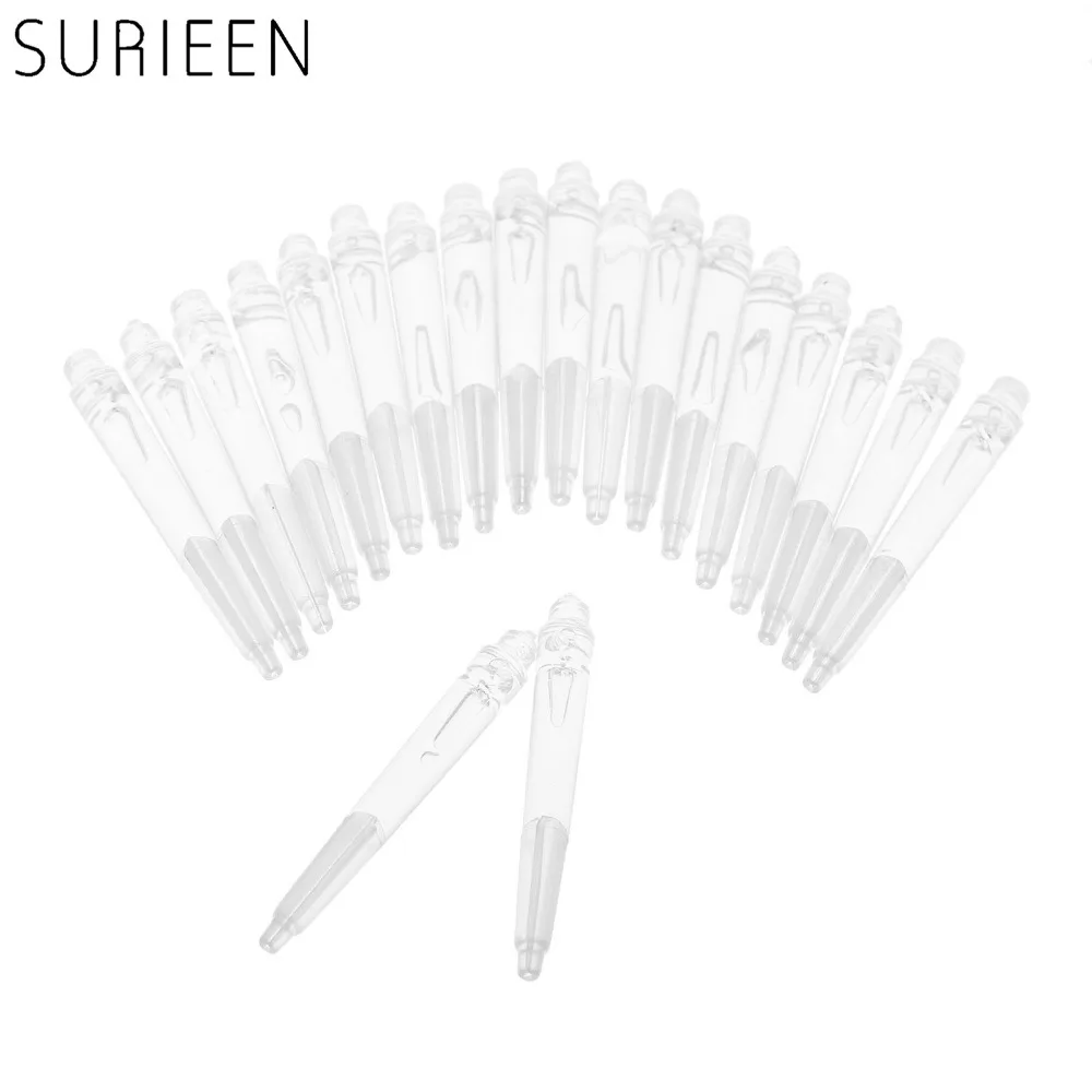 SURIEEN High Quality 20 Pcs Nylon Material Dart Shafts Dart Accessories Transparent Crystal Color 27mm /35mm /45mm Darts Parts