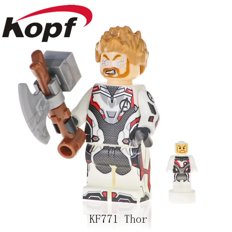 

Building Blocks Series 4 Endgame Space Thor Hawkeye Ant-Man Rocket Bricks Action Figures Dolls Gift Toys For Children KF771