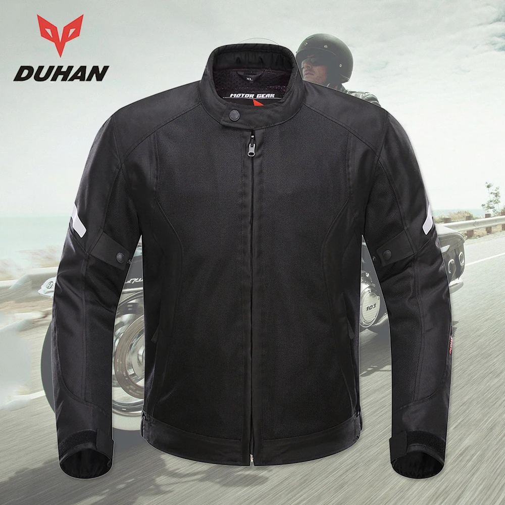 DUHAN Professional Men Motorcycle Jacket Breathable Mesh Cloth