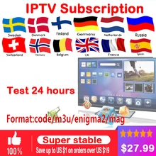 IPTV subscription Android TV Box + European Sweden Arabic French Spain France Belgium Italy Germany UK IPTV for smart tv box